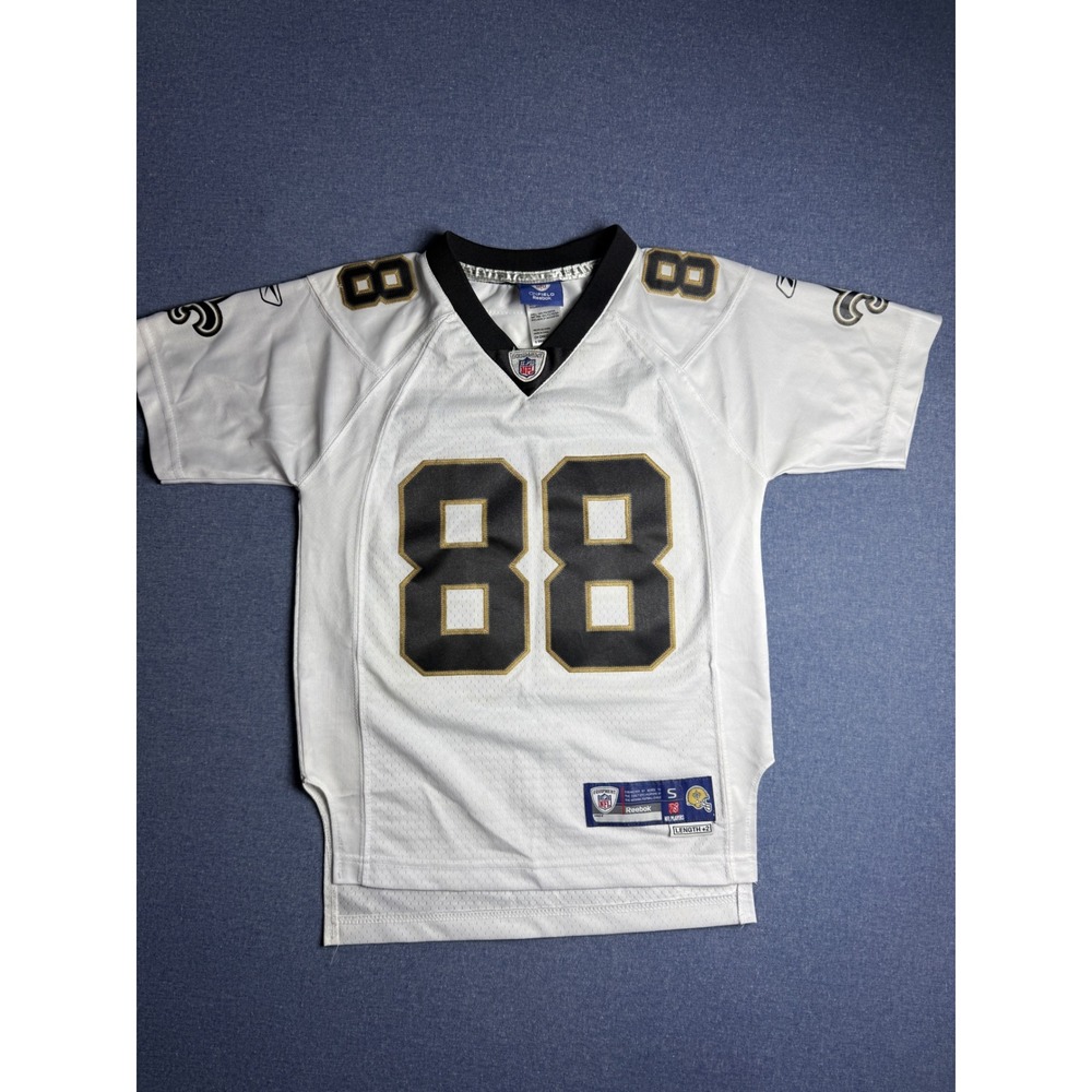 Kids Reebok NFL New Orleans Saints Jeremy Shockey 88 Jersey White Small 8